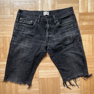 Simon Miller Jeans Shorts Men's Size 30x12 Black Denim Made in USA Button fly